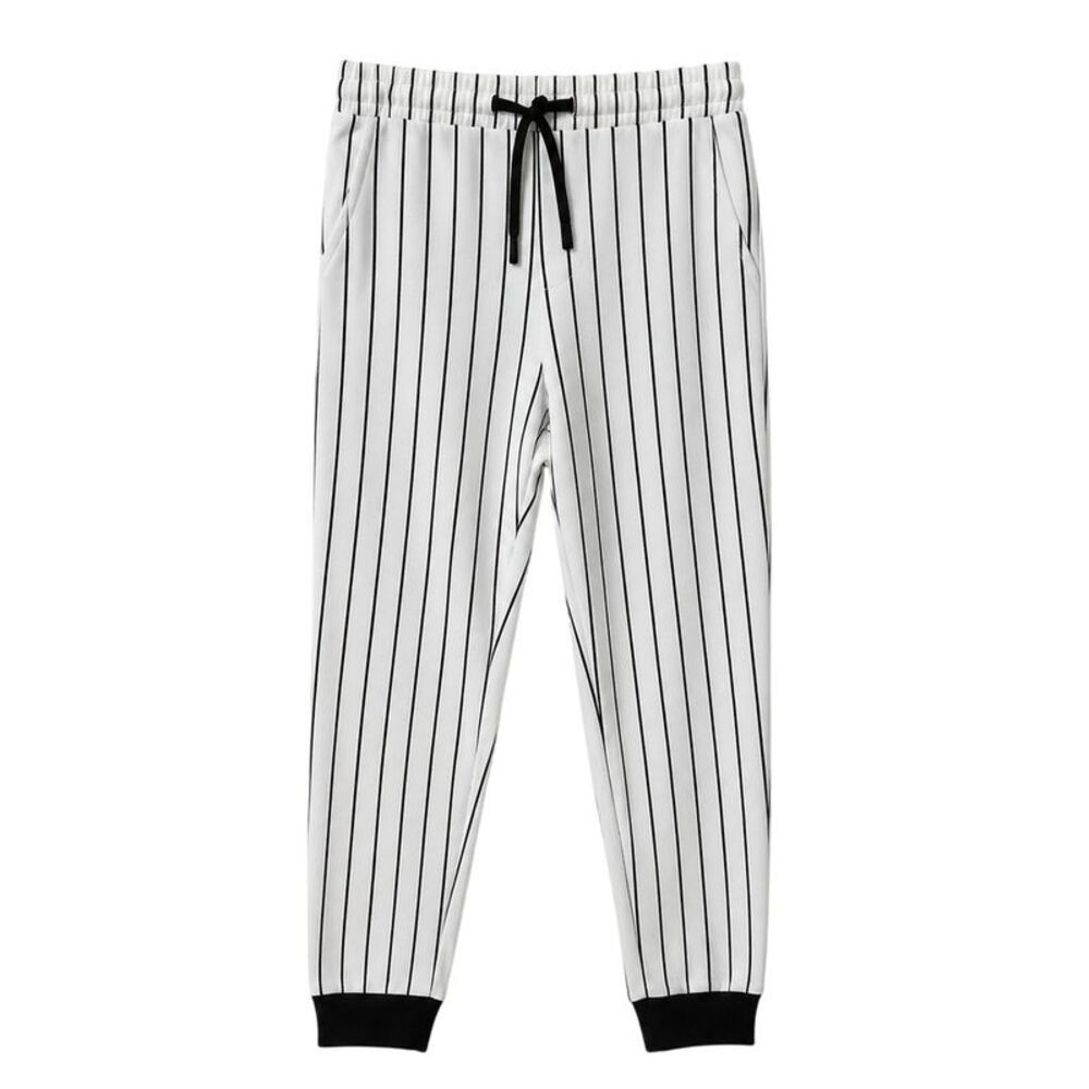 Another Influence Unisex Adult Vertical Stripe Joggers / Black/White